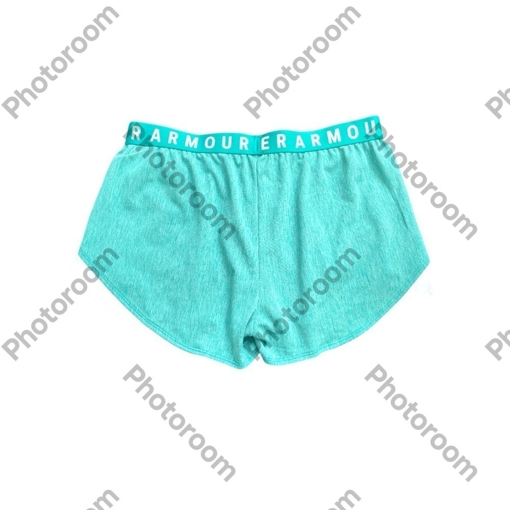 Under Armour Green Athletic Shorts with Retro Design - Picture 4 of 8